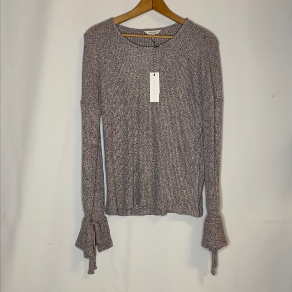 Lucky Brand Brown Long Sleeve Sweater